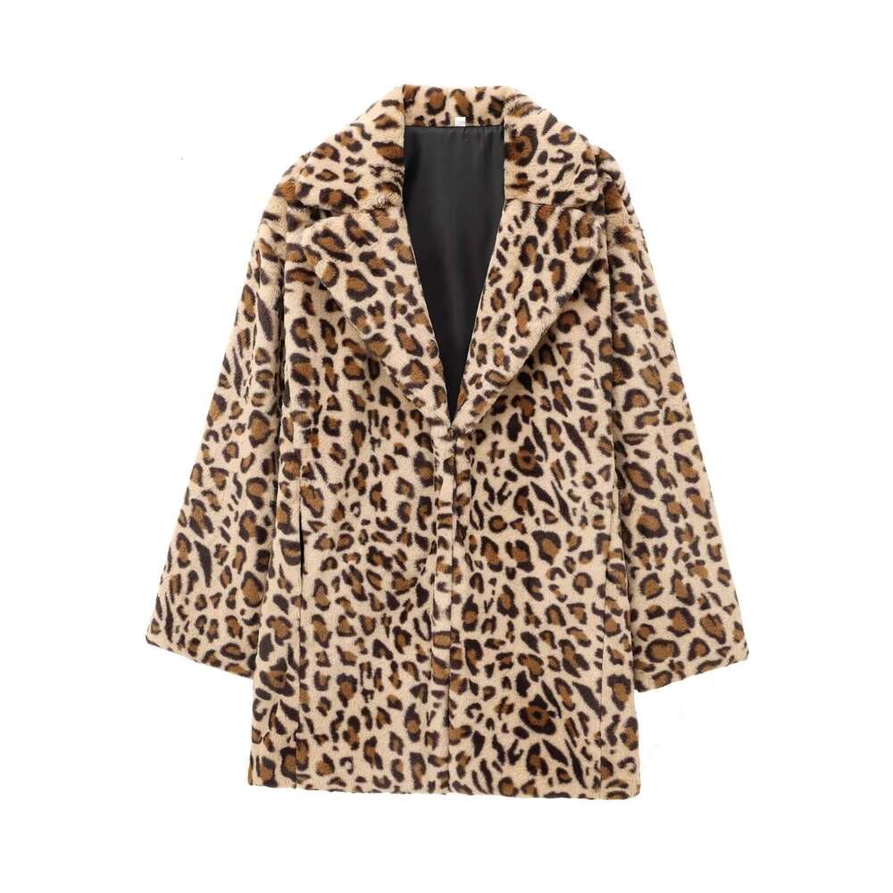 shanshi fur coat women Leopard print fur coat for women