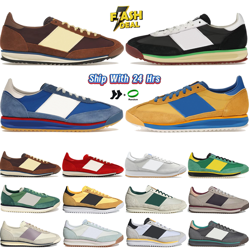 Men outdoor designer running shoes SL 72 RS sneakers Maroon Brown Blue Better Scarlet Preloved Green White Black Beige Navy fashion womens mens trainers