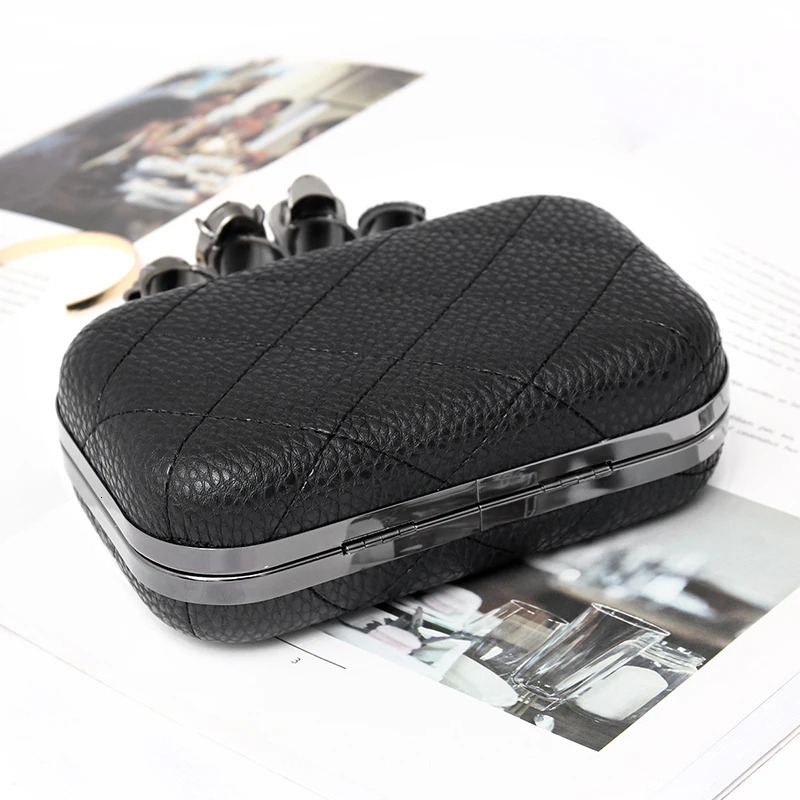 Promotion Sale Korean Fashion y Chain Diamond Lattice Dinner Clutch evening Bag Leather Womens Crossbody Shoulder 241111