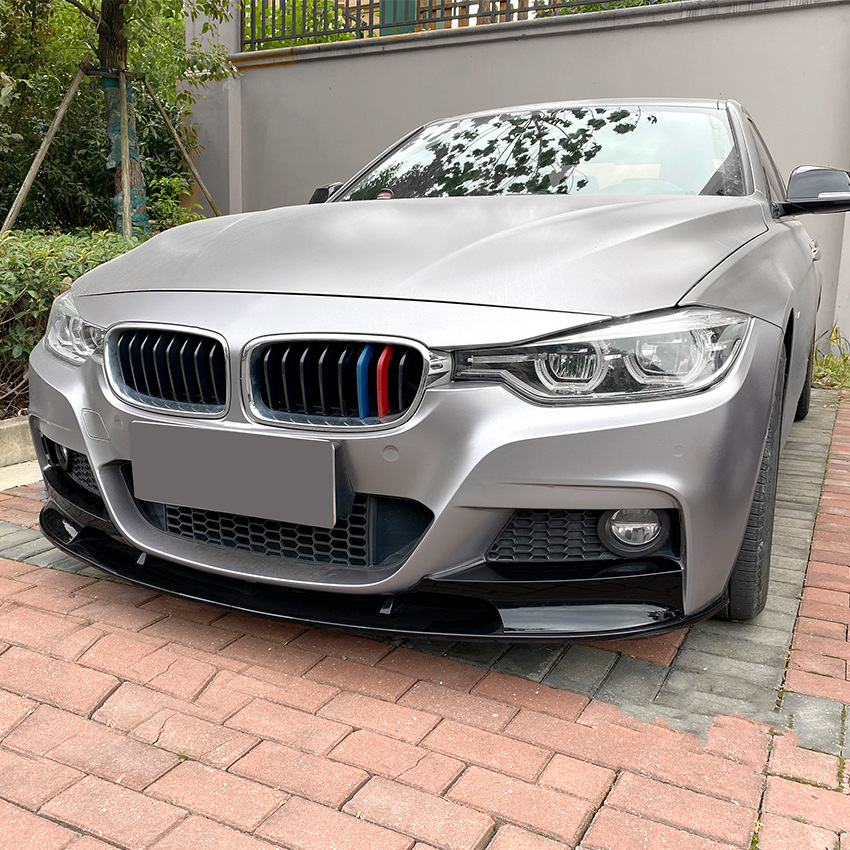 For 3 Series F30 F31 M-Tech 320i 2013-2019 Front Bumper Splitter Lip Shovel Diffuser Spoiler Protector Cover Kit