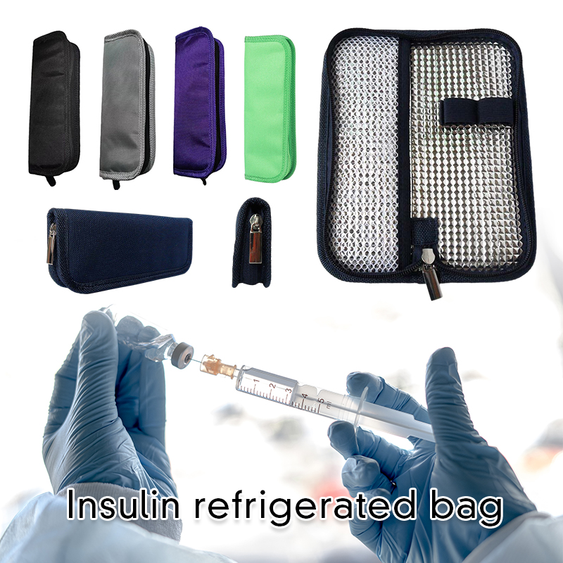 Portable Insulin Cooling Bag Oxford Thermal Insulated Medical Cooler Pill Protector Diabetic Pocket Medical Travel Case No Gel 5dfb5 5 a29dd
