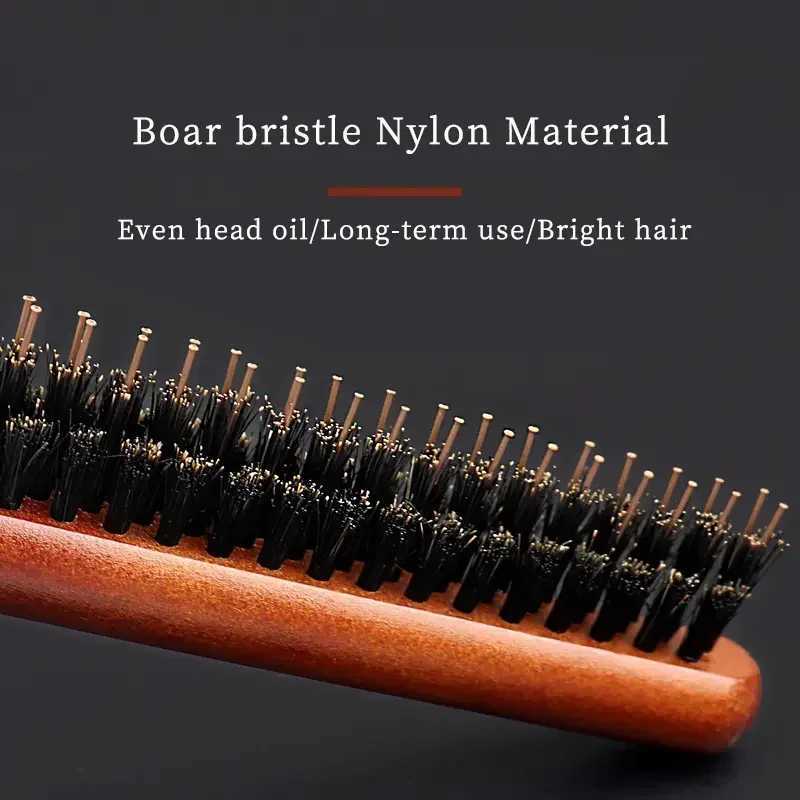 Beauty salon teasing hair DIY brush bristle wood comb fine line comb hair extension professional styling tool W241112
