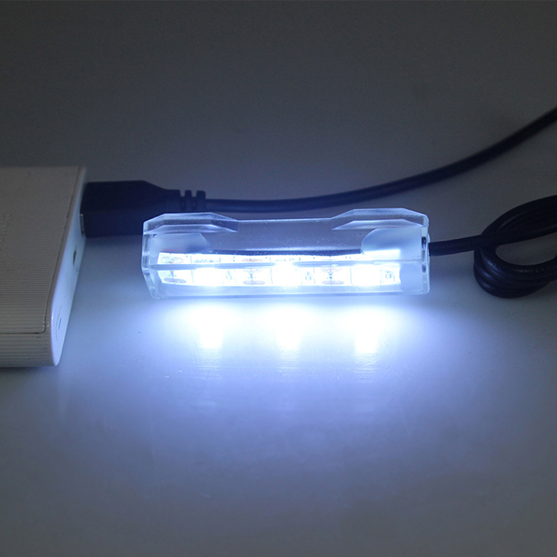 1Pc USB LED Fish Tank Light Plastic Small Aquarium Plants Light Desktop Lamp Aquarium Landscape Lamp Accessory