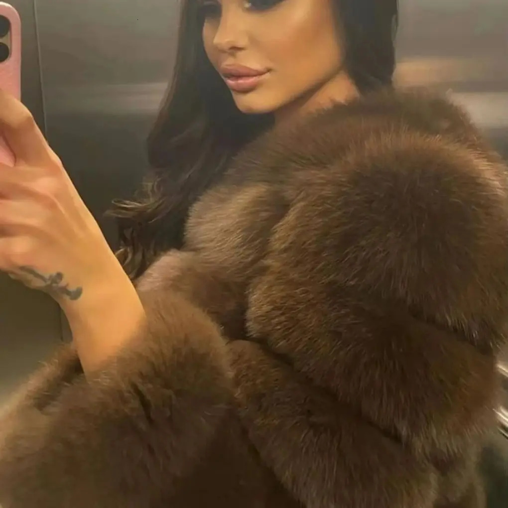 Natural Real Fur Coat For Womens Warm Winter Jacket Vest Fashion Short Furry 2024 Clothes Women 9XL 241112
