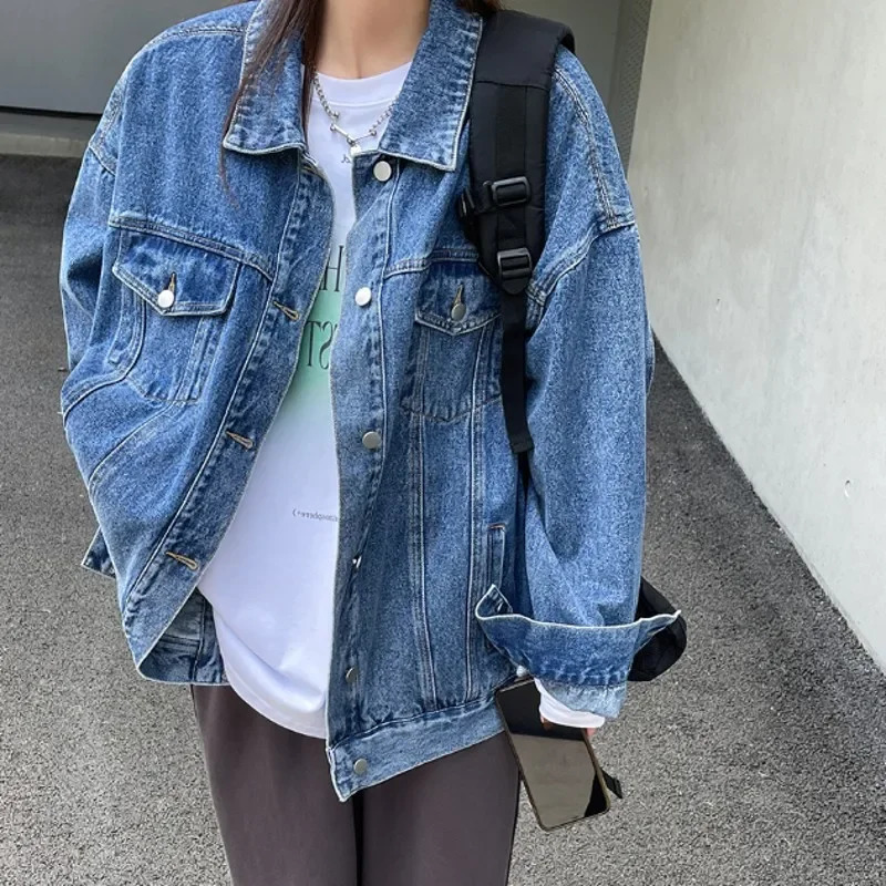 French style high-end Feeldenim womens jacket retro loose top casual jacket Year season 241112