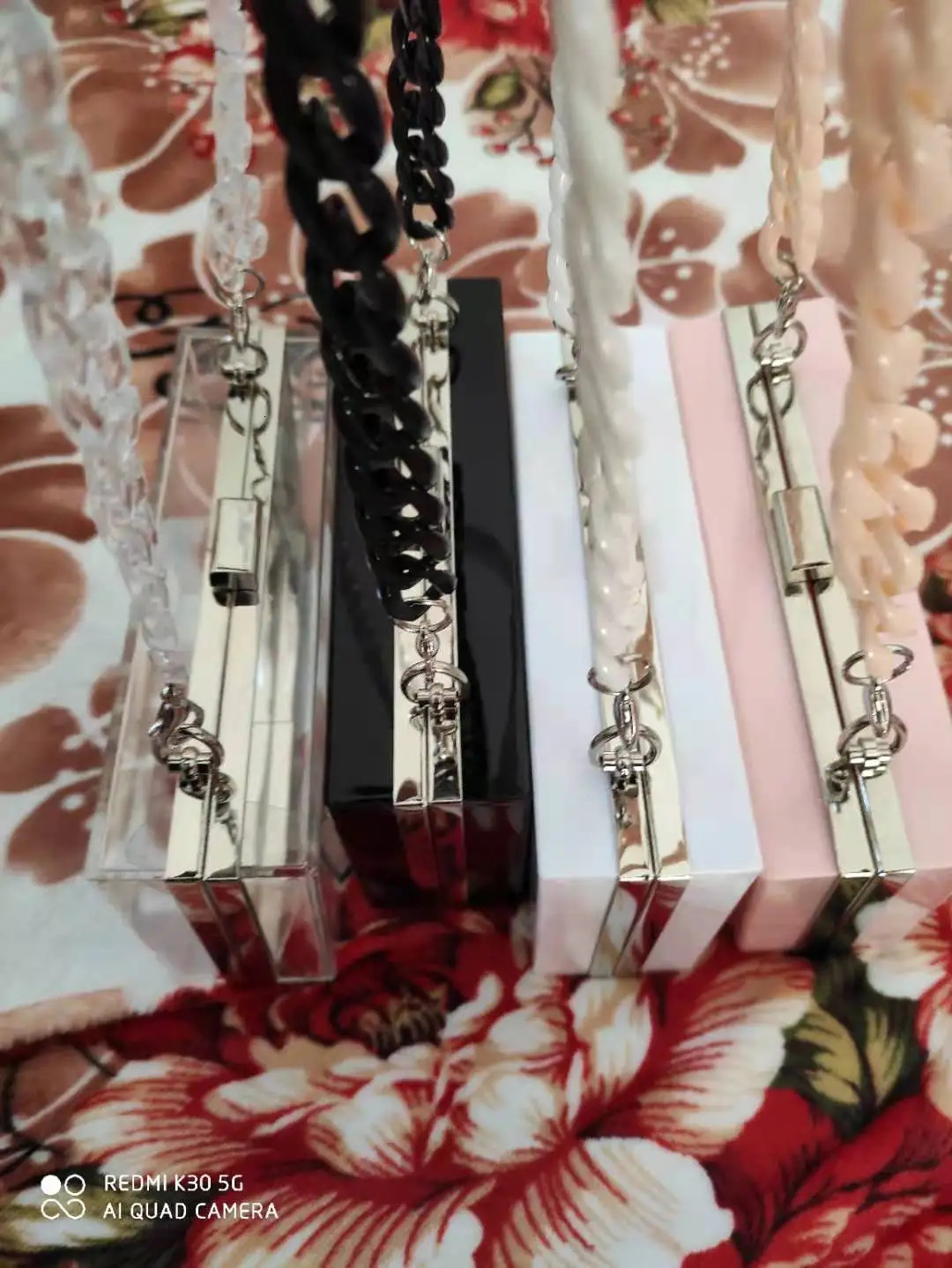 BELLA JOY Square transparent Acrylic bag for women style summer dinner bag for women cross bag 241112