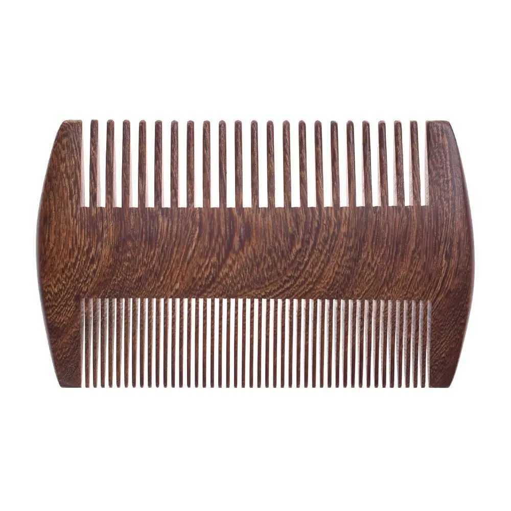 New handmade sandalwood bag anti-static wooden comb beard comb hair styling accessories W241112