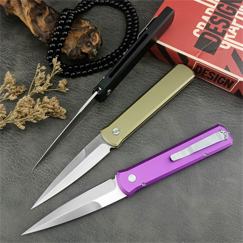 Tactical 920 Godfather Assisted Folding Knife Bead Blasted Plain Blade Aluminum Handles Outdoor Hunting Knives EDC Defense Camping Tool 3407 5201 5101