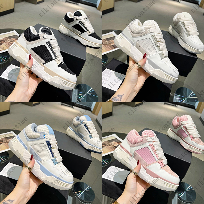 Shoe Designer Sneakers platform Shoes Mens Womens lace-up Bread Trainers bone shoe Luxury Mesh leather Stadium Hardware- Leather Sports Size 36-45