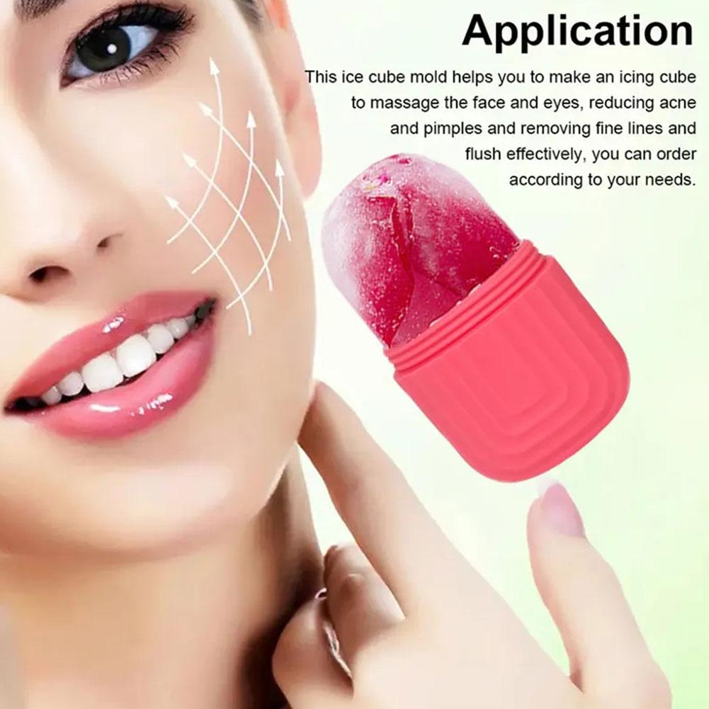 Ddmysmile Shaped Ice ddmysmile Cactus Silicone Cube Trays Beauty Lifting Ice Ball Face Massager Contouring Eye Roller Facial Treatments Reduce Acne Sm