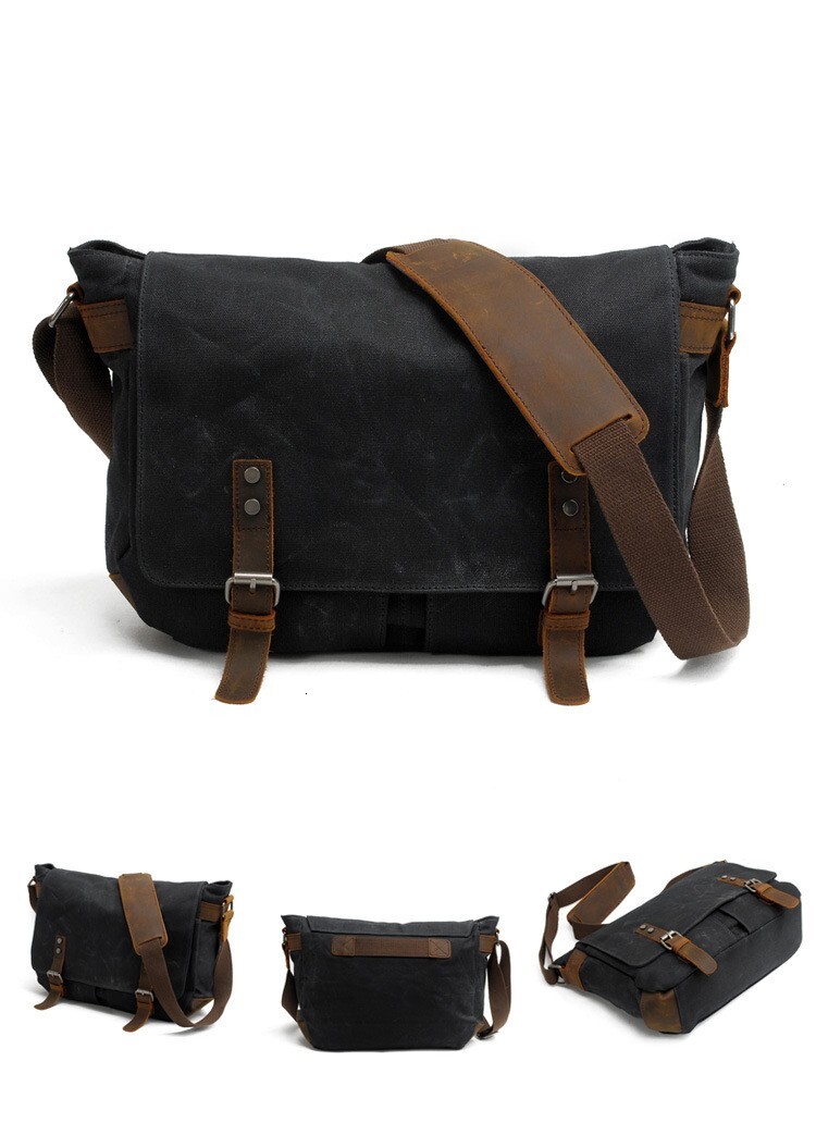 Canvas Messenger Men hot - Laptop Shoulder Bag for School & Work
