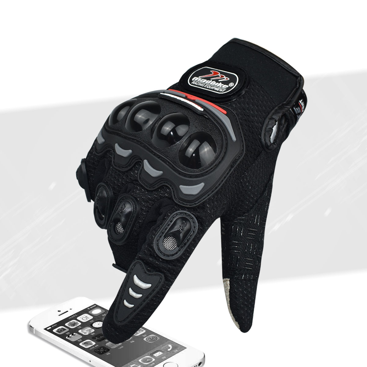 Gloves Screen ddmysmile Motorcycle Touch Summer Motorbike Powersports Protective Racing Gloves Smile