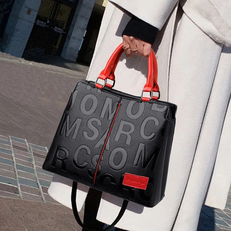 PU Leather Casual Shoulder Crossbody Bags for Women Ladies Designer Large Capacity Travel Handbag