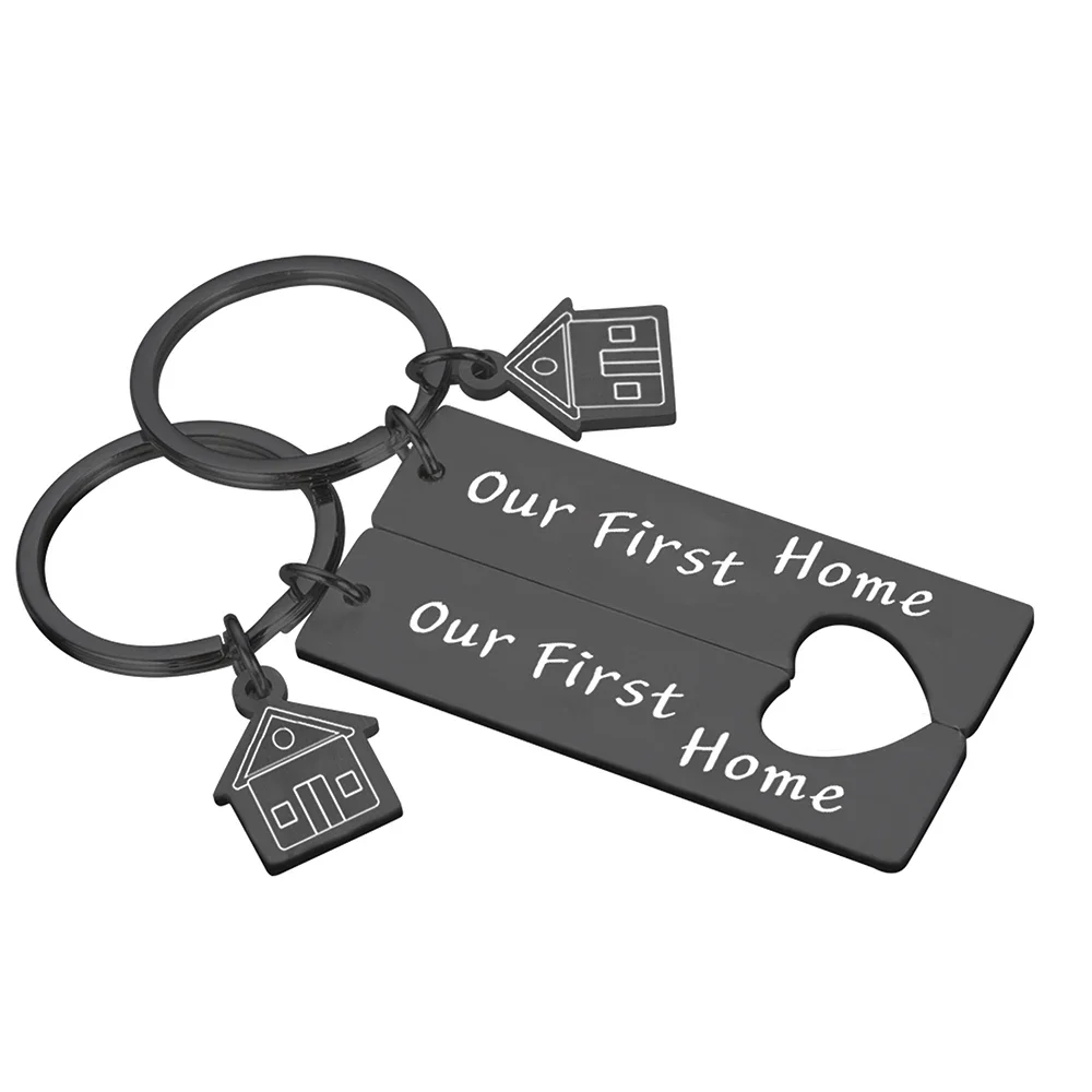 First Home Key Our Keychain Special Gift For Families Personalized Love ddmysmile Anniversary Valentine Original Keychains For Ddmysmile Car Keys Smil