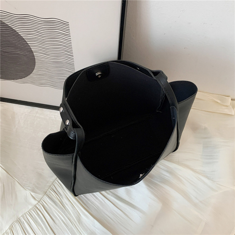 2024 New Women Handbags Simple Fashion Shoulder Bags Shopping and Travel Bags Large Capacity Female's Bags Made of PU Leather