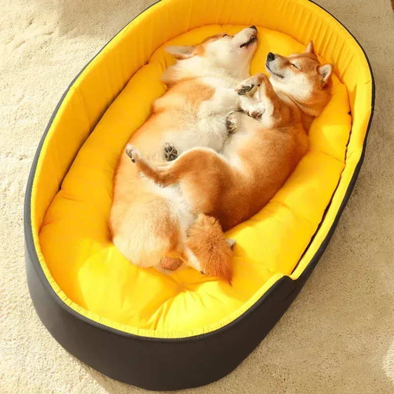 Pet Washable Double Sided Available All seasons Big Size Extra Large Bed House Sofa Kennel Soft Fleece Warm Bed S-XL