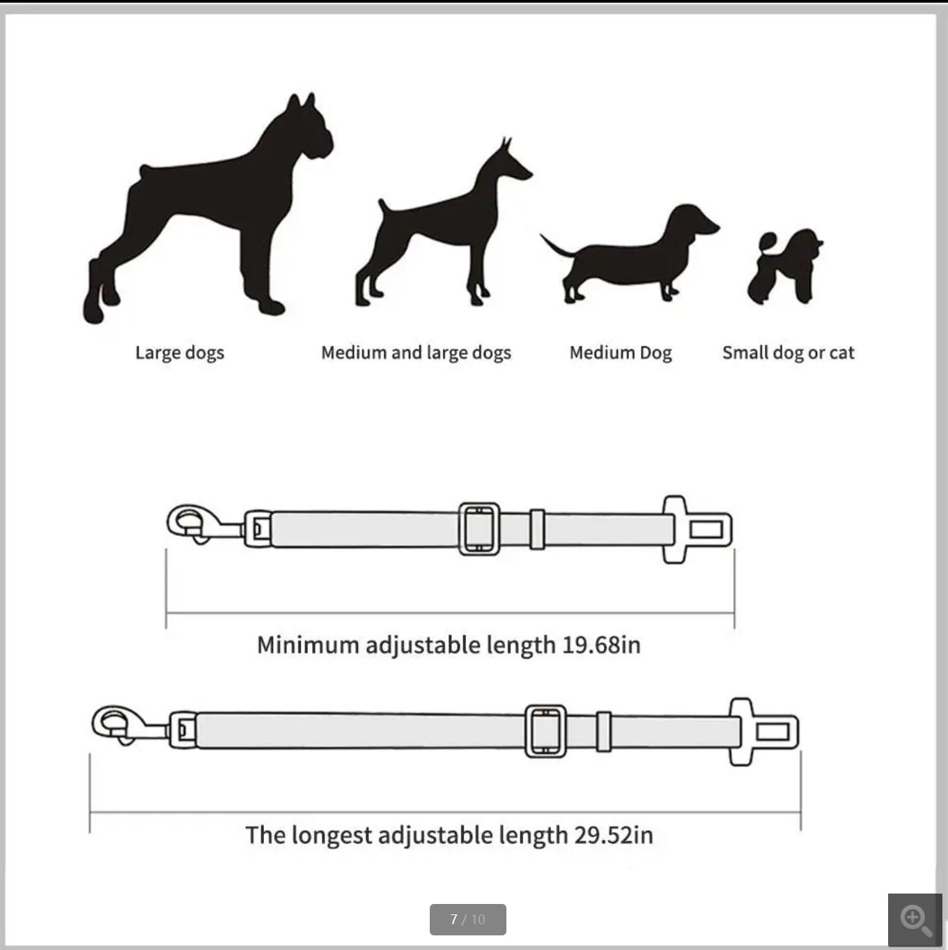 Adjustable Pet Cat Dog Car Seat Belt Pet Seat Vehicle Dog Harness Lead Clip Safety Lever Traction Dog Collars Dog Accessoires