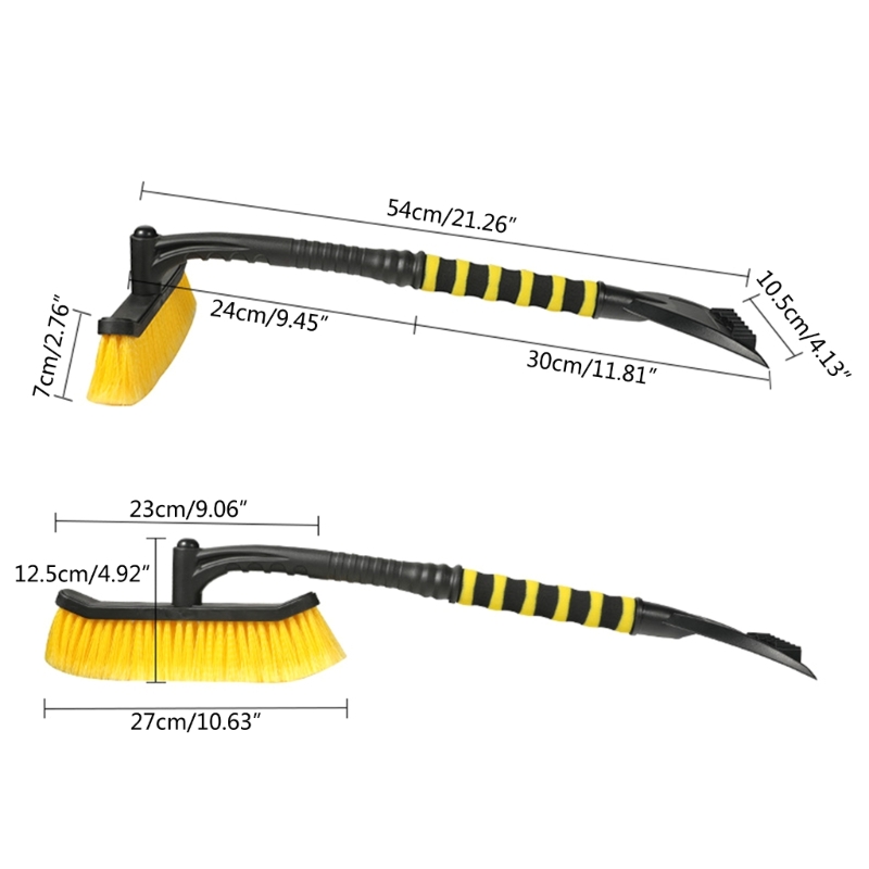 Removal Car Shovel Detachable Snow Ice Scraper Snow Brush Multifunctional Ice Snow Shovel Snow Brush 2 in 1 smile