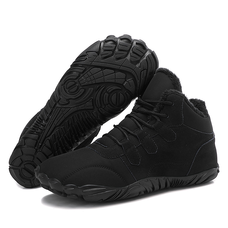 Outdoor winter snow boots, men's waterproof shoes, women's thick hot veet warm and non slip cotton boots