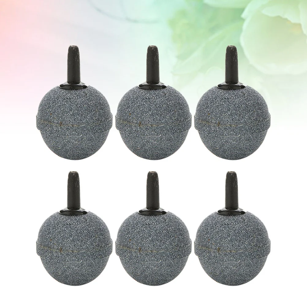 12Pcs 20 x20mm Round Air Stone Mineral Bubble Diffuser Airstones for Aquarium Fish Tank Pump and Hydroponics