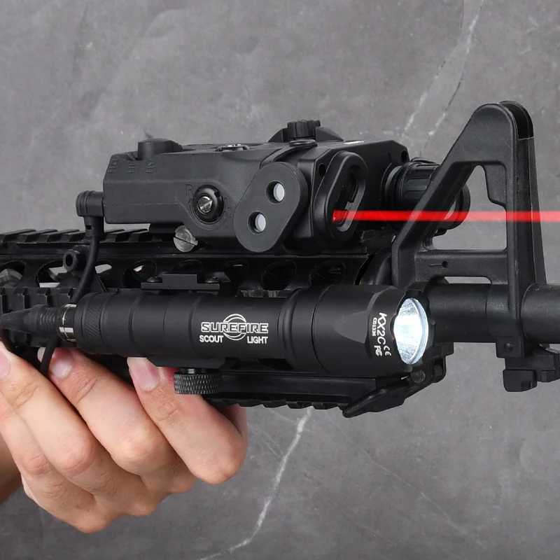 Tactical PEQ 15 SF M300A M600C Flashlight Airsoft Pistol Gun Equipments Accessories High Power Red Dot Green Blue Laser W250214