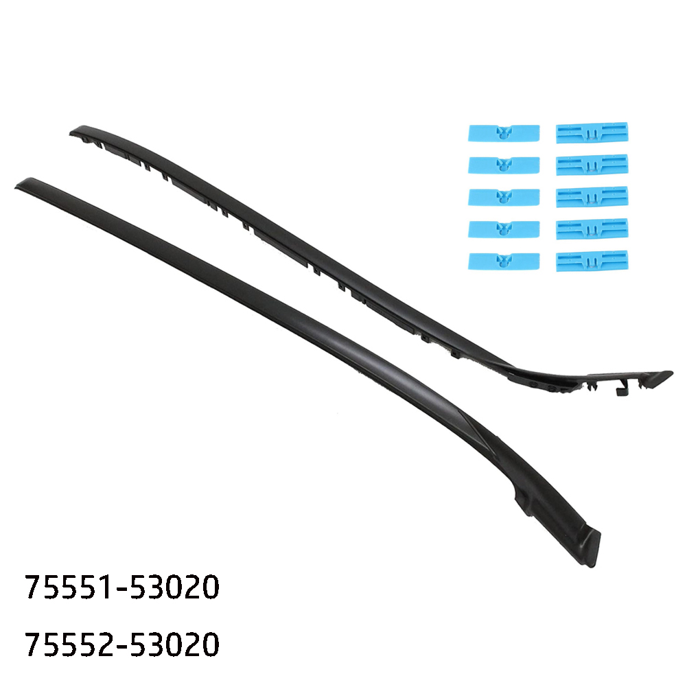 Windshield Pillar Molding L/R Kits W/clips 75551-53020# 75552-53020# 75545-53011# For LEXUS- ISF IS250 IS350 2Pcs/Set