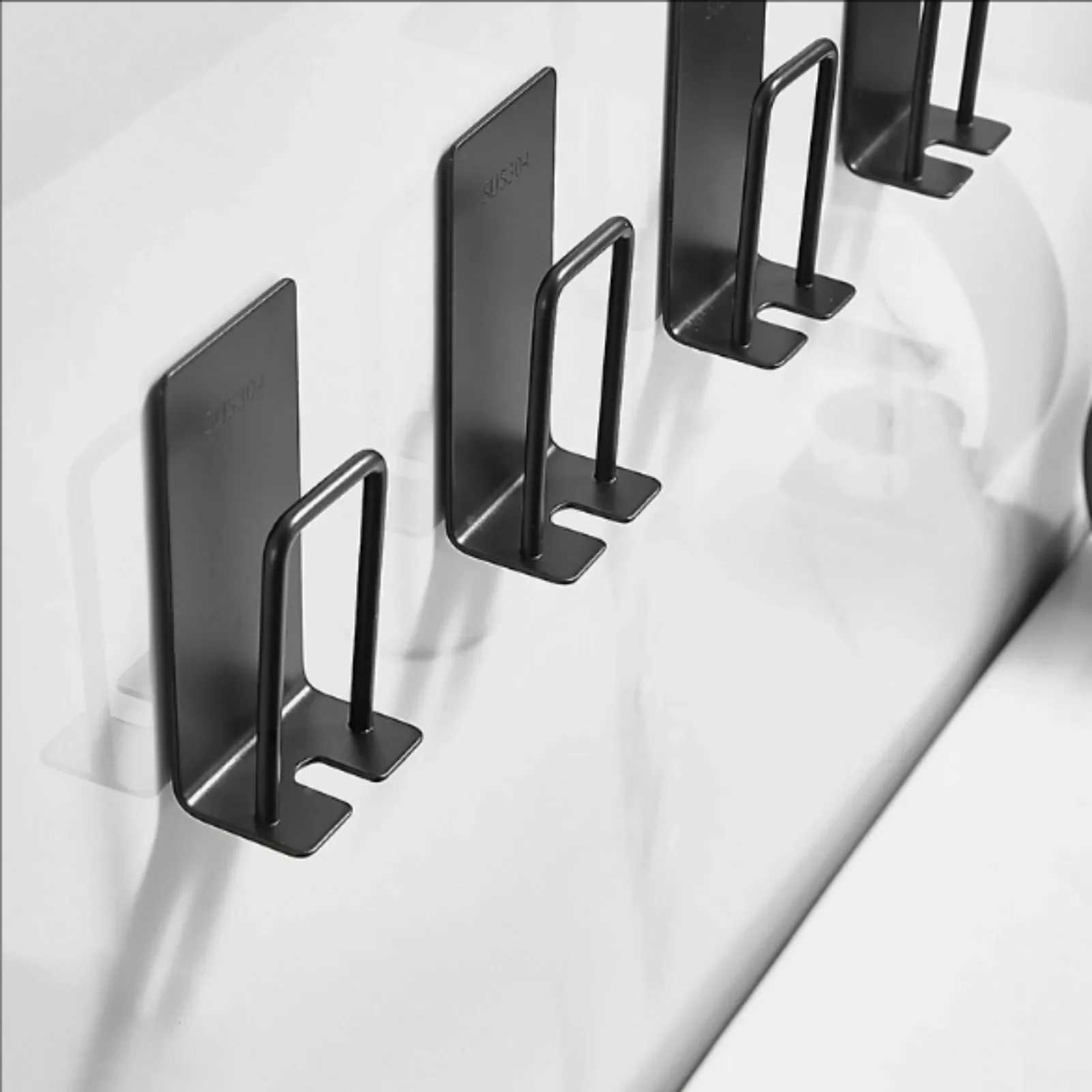 Toothbrush Sanitizer Space Saving Bathroom AccessoriesSelf-Adhesive Toothbrush Holders Wall Mounted2 in 1 with Cup Holder Toothbrush Hook. 240413