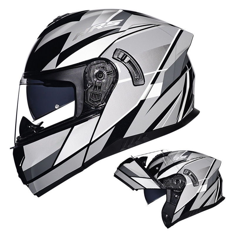 DOT Approved Full Face Helmets Motorcycle Helmet Flip Up Motocross Helmet Dual Visor Modular Helm Adult Men Cascos Para Motos