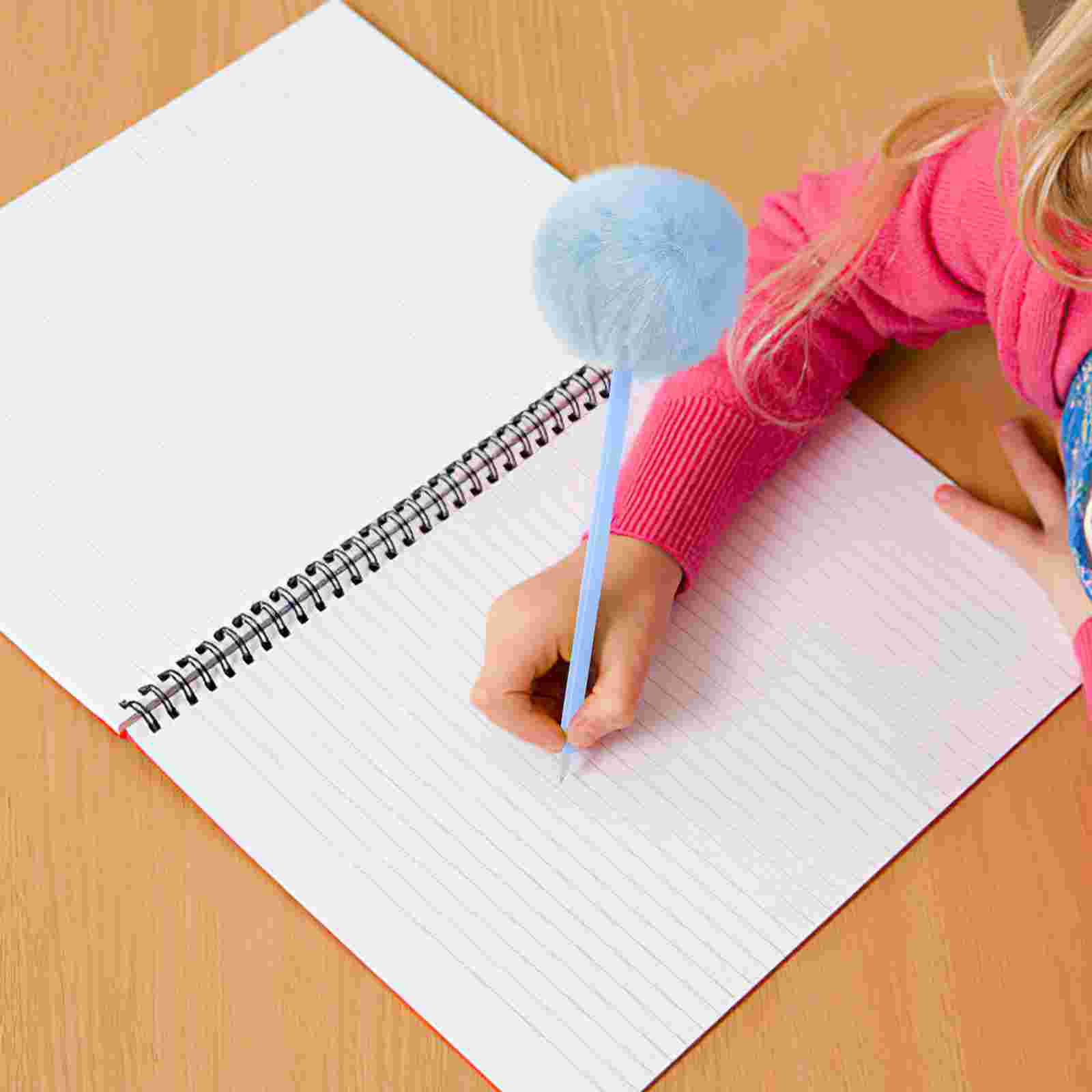 4pcs Writing Pen Fluffy Ball Pen Decorative Fuzzy Ball Pen Decorative Pom Pom Pen