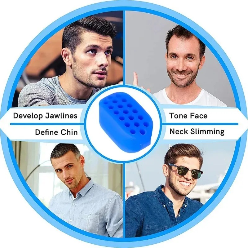Double Chin Remover Silicone Facial Exerciser Mandibular Contouring Tool Jaw Muscle Trainer To Strengthen Masseter Training Ball