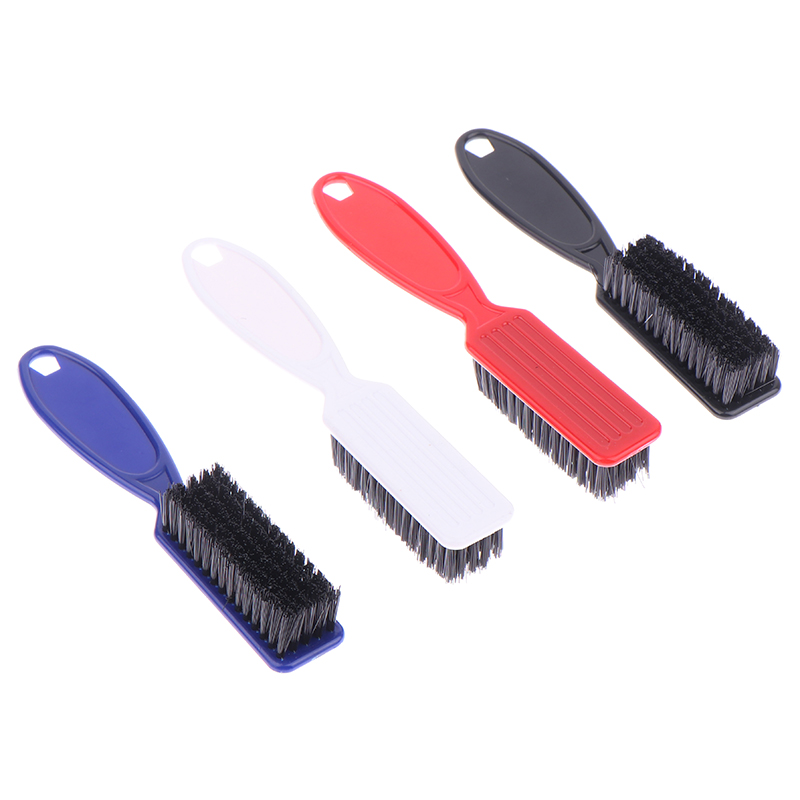Hairdressing Soft Plastic Handle Hair Cleaning Brush Barber Neck Duster Broken Hair Remove Comb Hair Styling Tools Comb smile