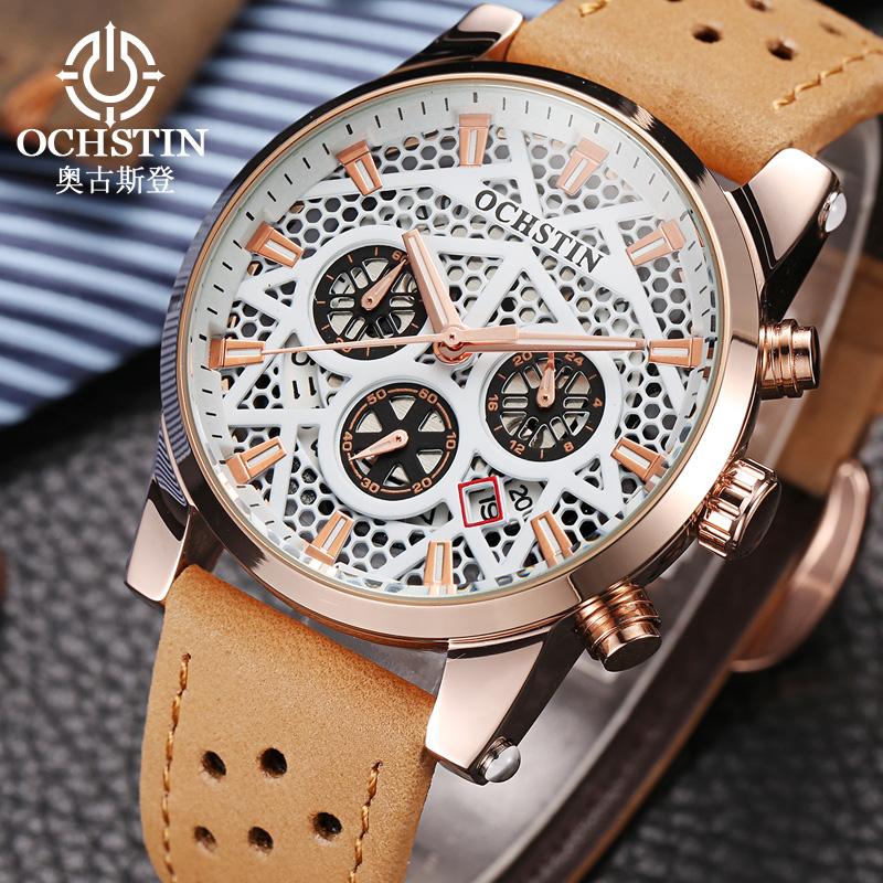 Pilot New Ochstin 2024 Series Trendy And Fashionable Multi Functional Automatic Quartz ddmysmile Movement Men's Quartz Watch Smile