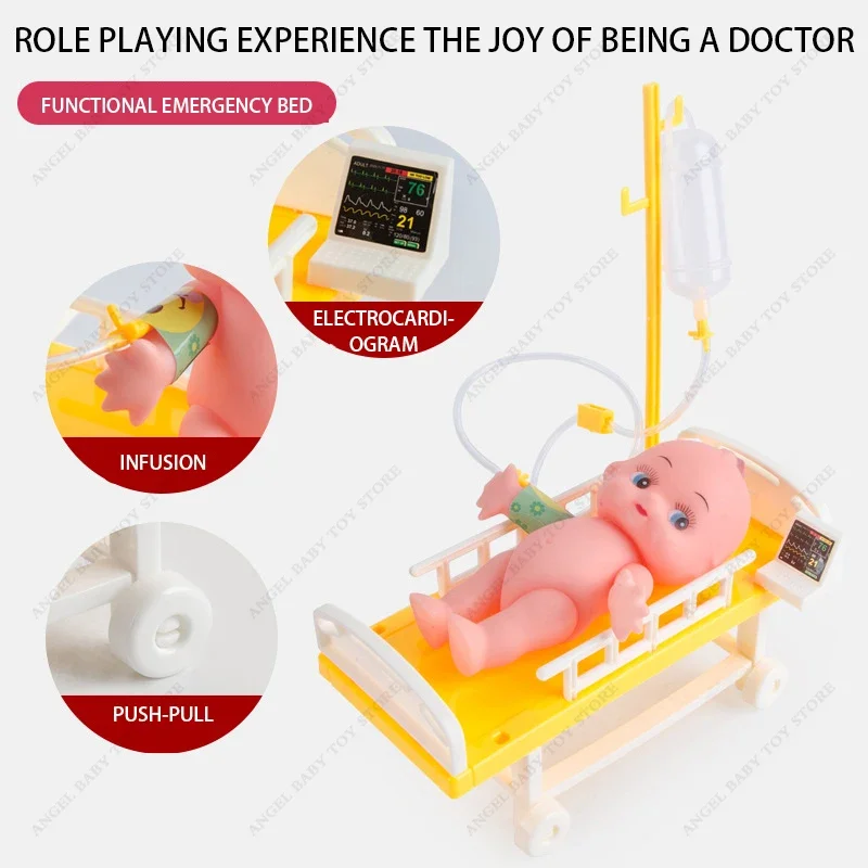 Children's Medical Toy Set Doctor's Play Equipment Stethoscope Mimics s