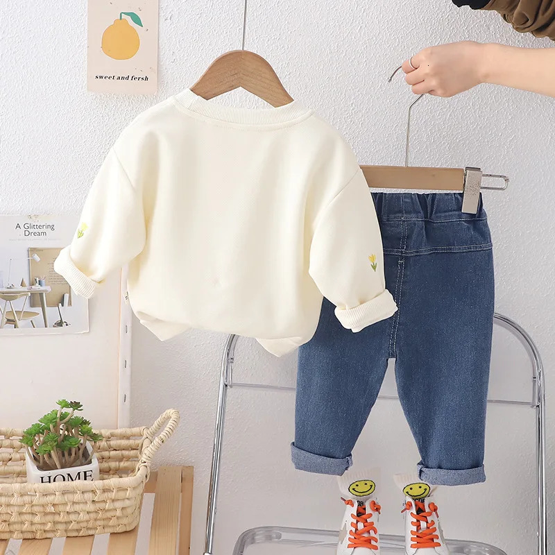 Spring Autumn Baby Girls Clothes Children Boys Casual T-Shirt Pants 2PcsSets Infant Outfits Toddler Costume Kids Tracksuits 240407