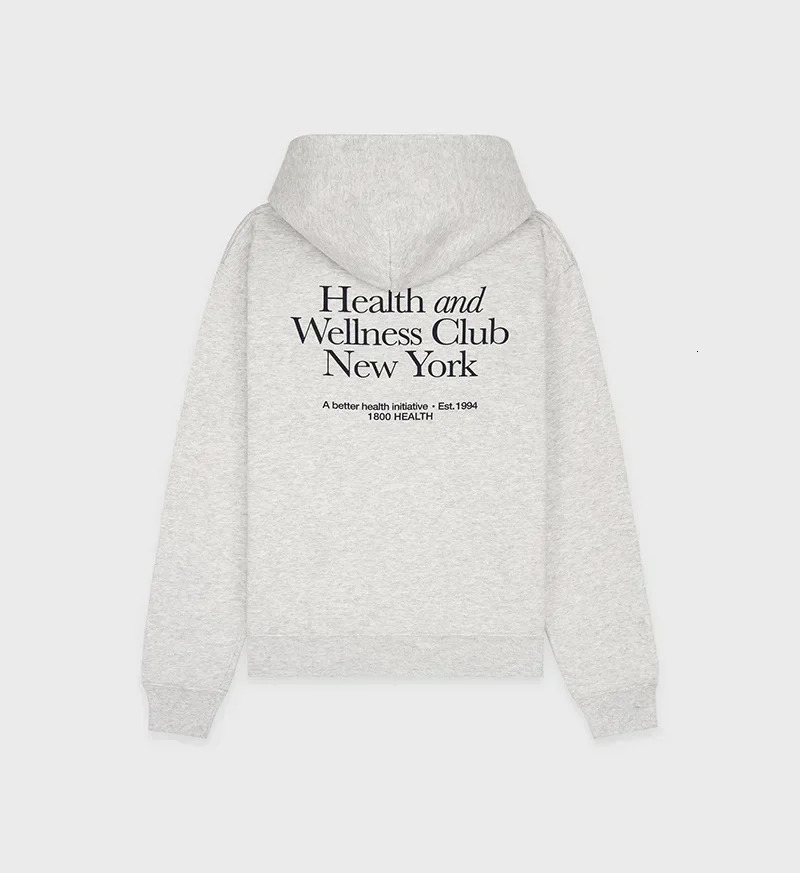 Early Spring New North American Niche Sporty&Rich Letter Printed Fleece Sweatshirt Women's Hoodie