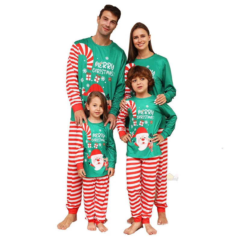 Christmas Matching Pajamas Outfits Adult Kids Baby Family Xmas Sleepwear Father Mother Daughter Son Pyjamas Clothes Set 241112