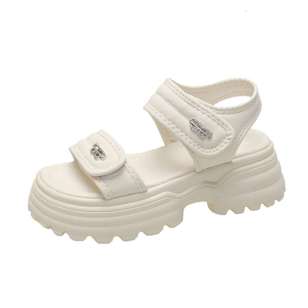 Sports 2024 Summer New Thick Sole Women's Matsuke Velcro Beach Sandals For Women