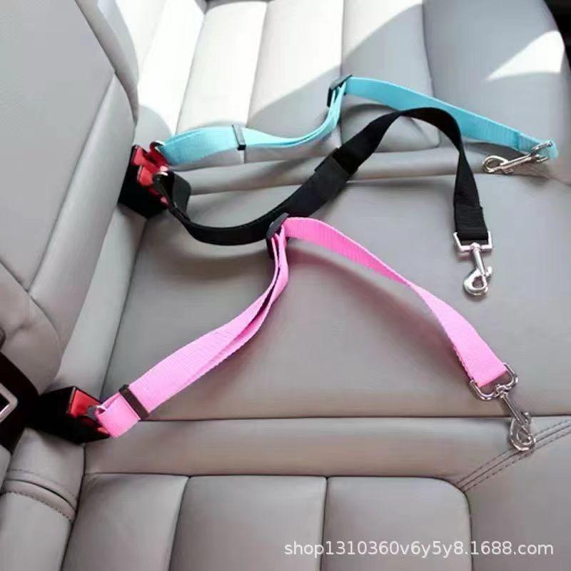 Adjustable Pet Cat Dog Car Seat Belt Pet Seat Vehicle Dog Harness Lead Clip Safety Lever Traction Dog Collars Dog Accessoires