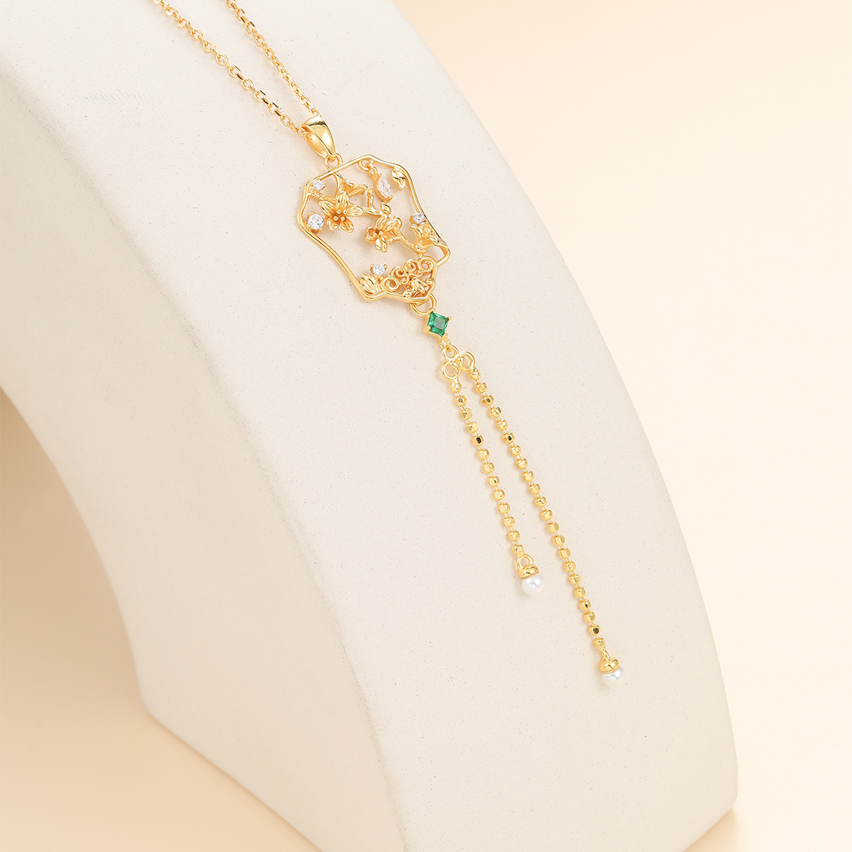 Sier Sterling S Necklace HAIKE Original Chinese Style Pufan Element Neckchain Elegant Dignified Fashionable Personalized smile