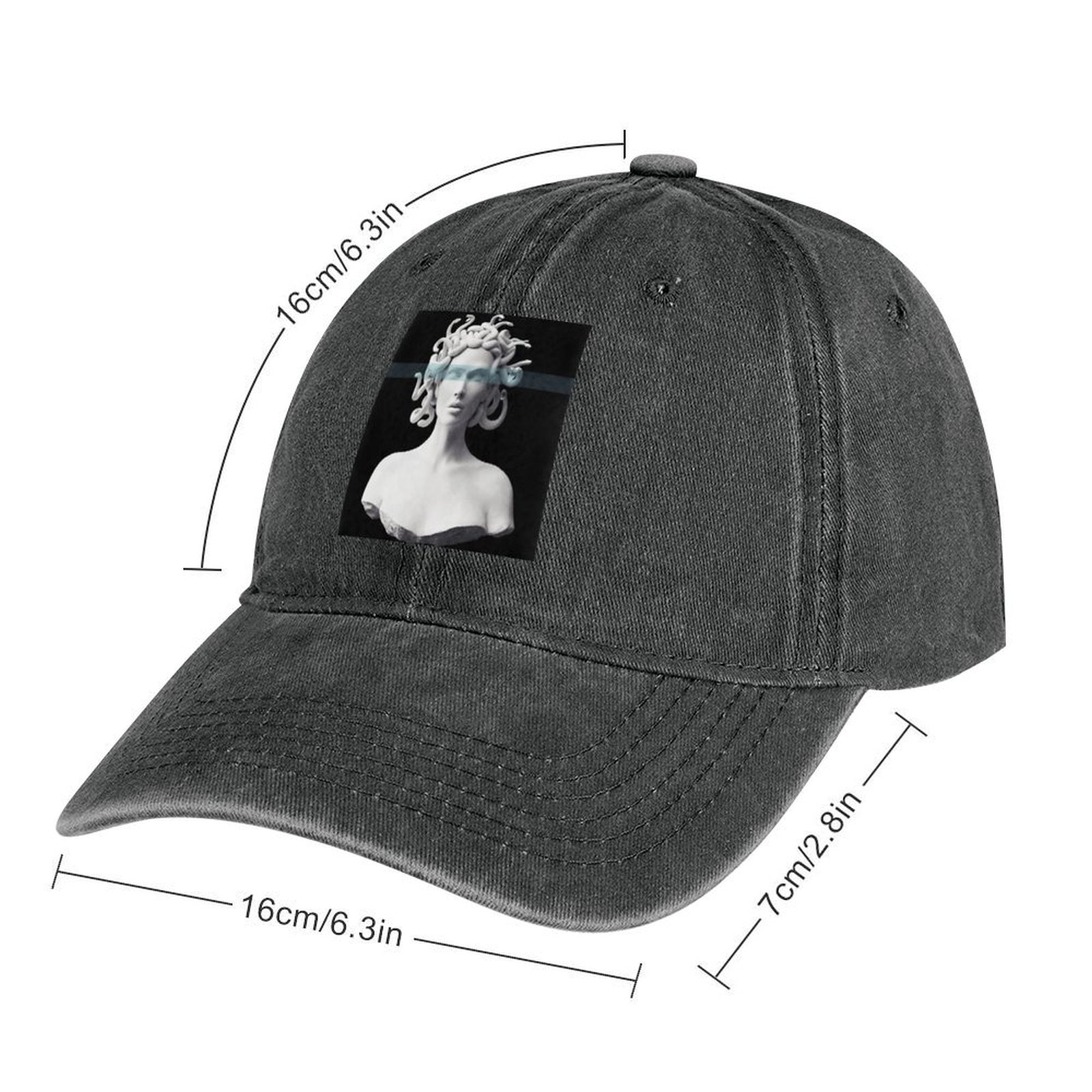 Postercap Cowboy Medusa Vintage Hat Brand Man Cap Anime Hat Beach Women's Beach ddmysmile Outlet Men's Smile