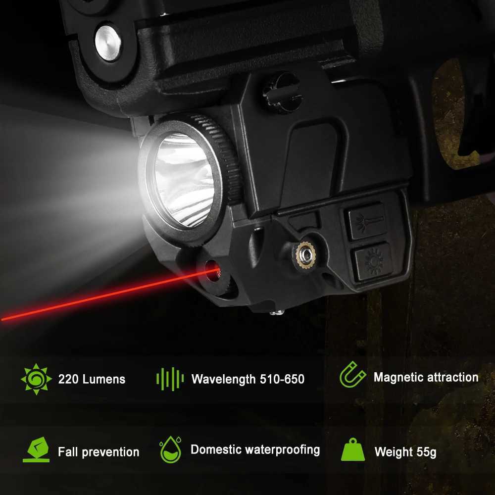 weapon gun Tactical light laser combination red green blue laser gun light charging D flashlight for Picatinny rail W241115862 3