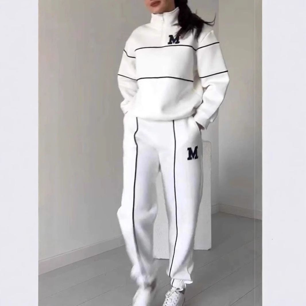 tracksuit women 2024 autumn/winter new hoodie letter long sleeve pants casual sports set