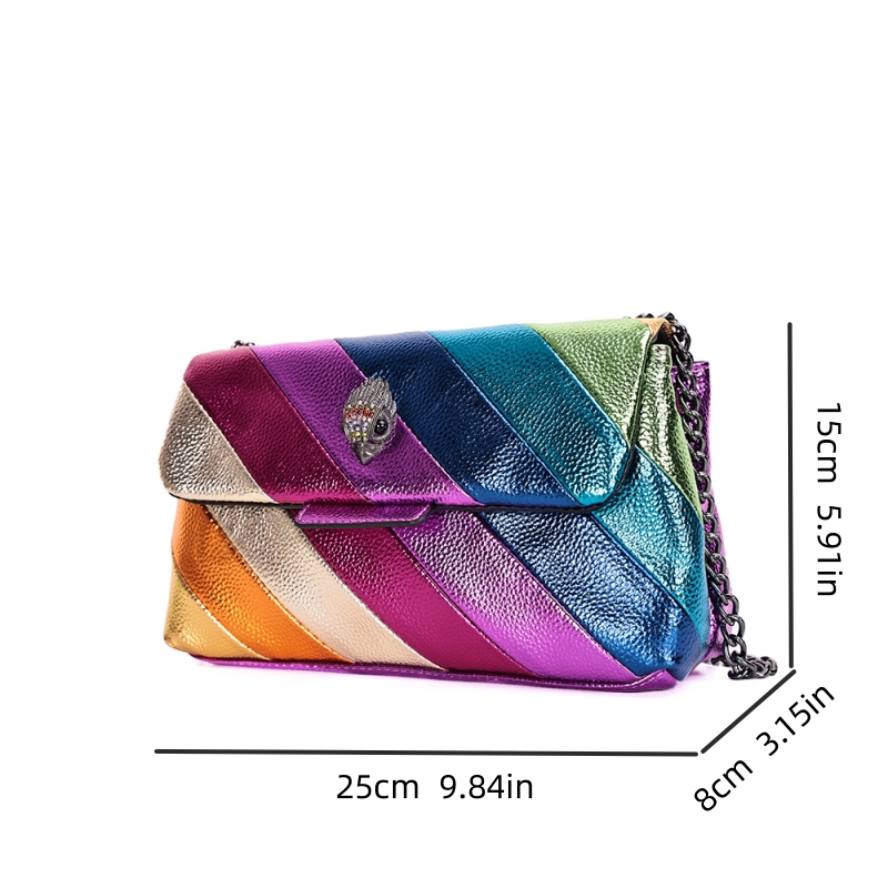 Women's Pu Personalized Fashionable Eagle Head Cross-body Shoulder Bag