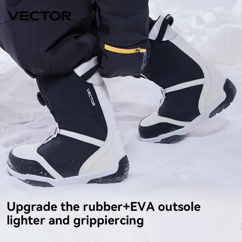 VECTOR Professional Women Man Ski Shoes Warm Waterproof Snowboard Boots Nonslip Leather Breathable Snow y241112