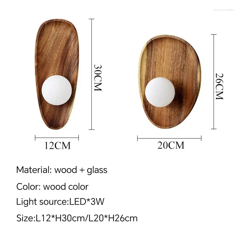 Lamps Wall Modern LED Solid Wood Light For Bedroom Living Room Stairs Porch Nordic Sconce Home Decoration Lighting Fixture Luster ing