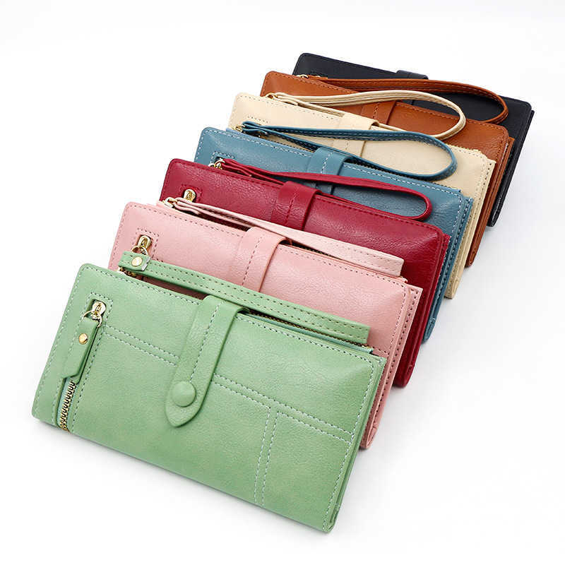 women wallet fresh and sweet PU leather long zipper coin purse discount wallet 241113