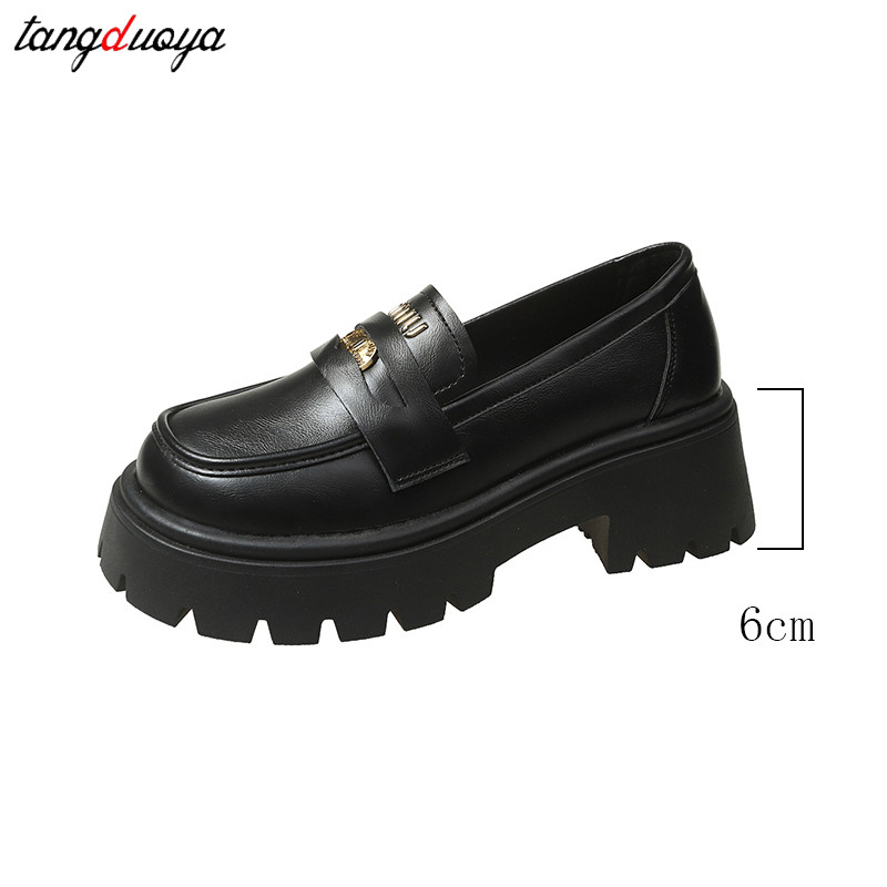 Mary Janes Shoes Women Platform Heels Lolita Shoes Women's College JK Uniform shoes Women's Classics Round Toe Single Shoes