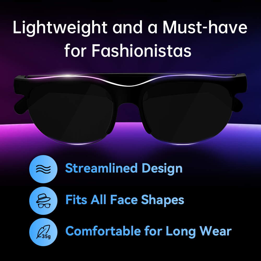w/DeepSeek MiZEAN AI Smart Glasses Voice Real-Time 30L Translation UV400 Eye Protection, Music/Call App Control Lightweight Ergonomic Design & App Syn