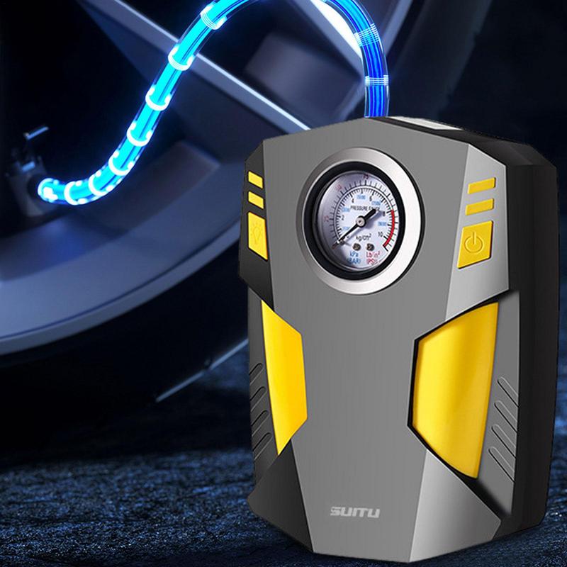 Iatables For Car Air Pump 12V Multifunctional Car Air Pump Iator Tire Repair Tools Car Accessories For Beach Floatation smile
