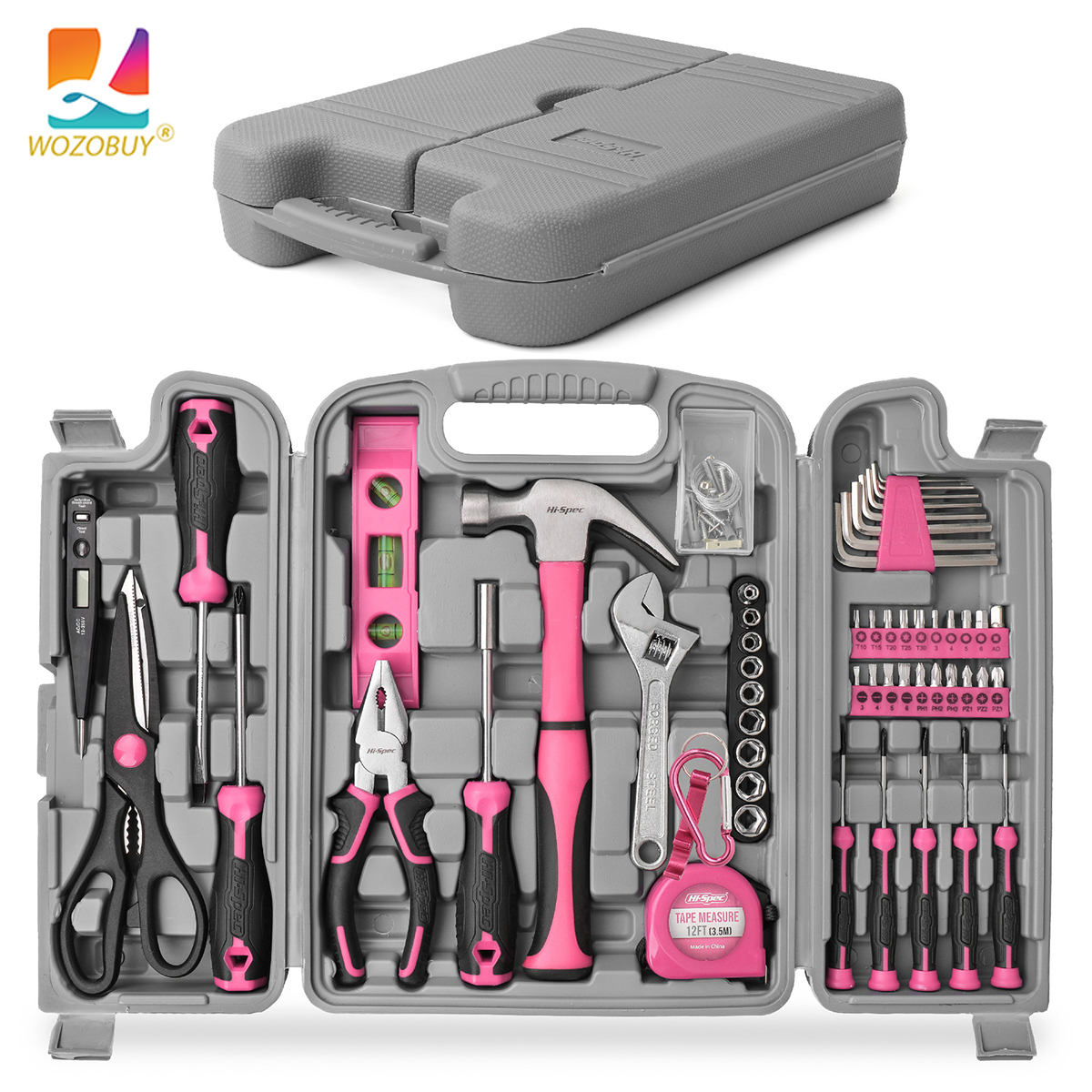 Automotive Maintenance Tools 67/71/56/35Pcs -Household Repair Tool Kit Multi-Purpose Pink Hand Tool Set ddmysmile With Storage Box Smile -Household
